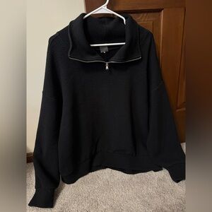 Calia Ribbed Quarter Zip